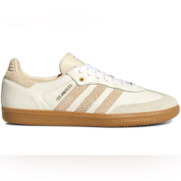 adidas Shoes - adidas LAFC Samba White and Beige